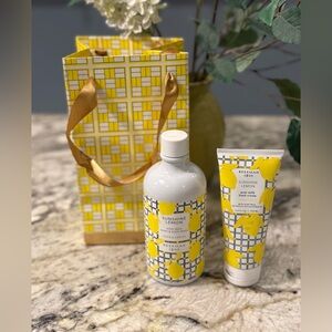 Beekman 1802 Sunshine Lemon Goat Milk Wash & Hand Cream Gift Set. New Sealed